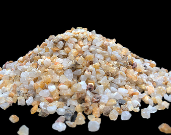 Subdivision of acidic refractory materials
