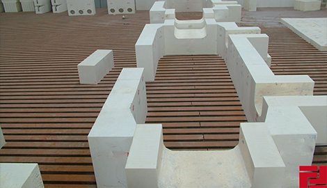  Glass kiln used brick