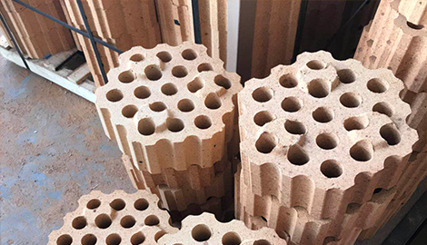 19 holes Andalusite Based High Alumina Checker Brick