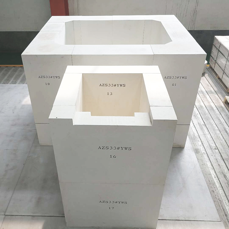 fused cast azs refractories for glass furnace for sale, ER1681 