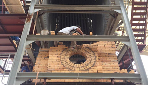Electrical power boiler construction in Chongqing City